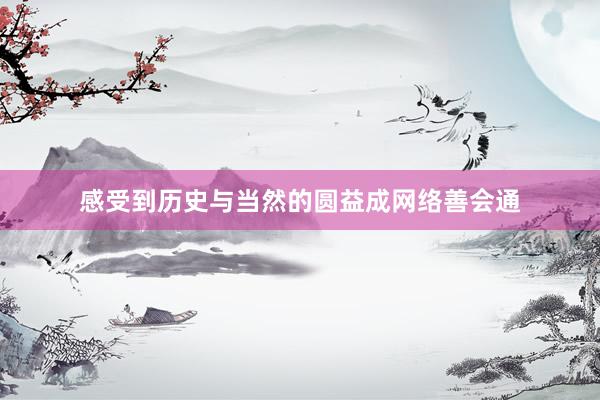 感受到历史与当然的圆益成网络善会通